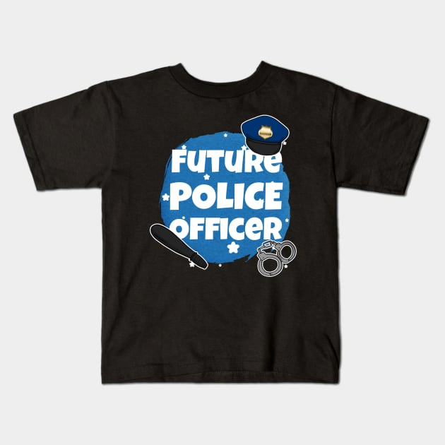 Future Police Officer Kids T-Shirt by Crazy Shirts